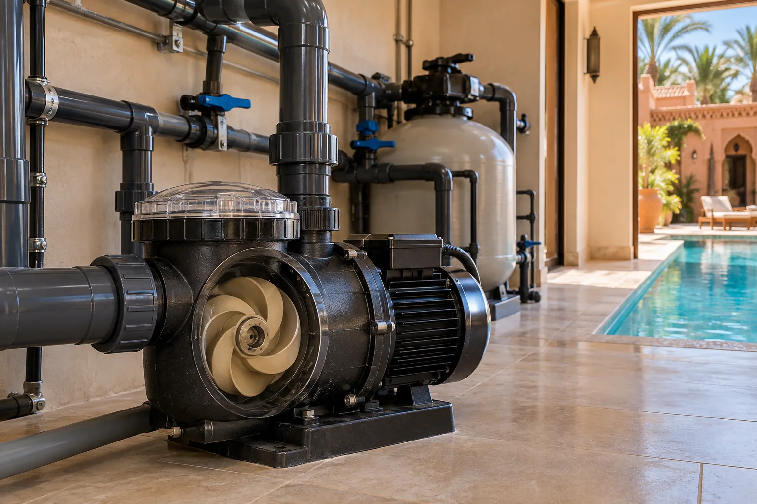 Pompes piscine : Circulation, performance et dimensionnement selon l'installation.