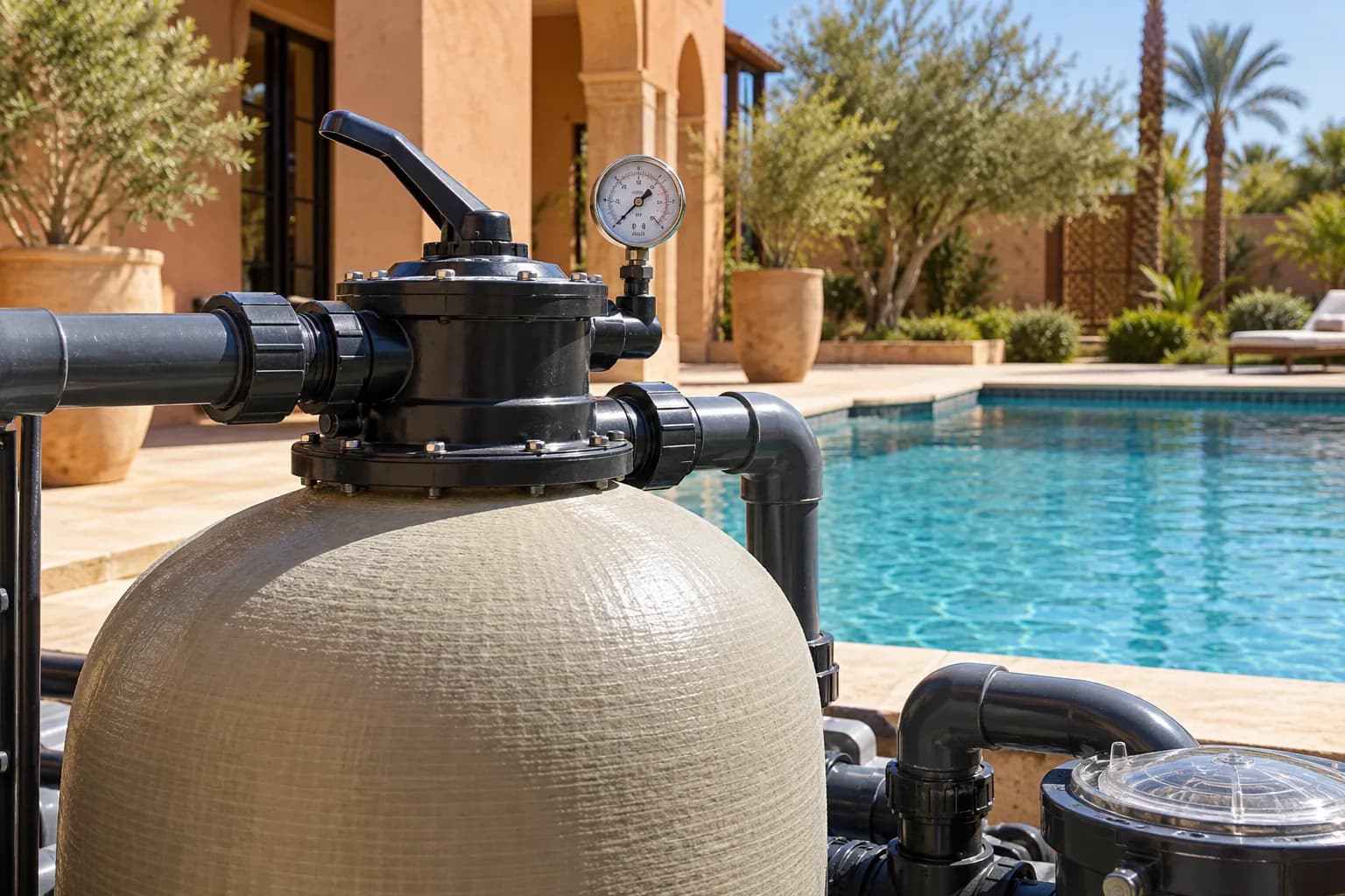 Filtres piscine : Filtration adaptee au bassin, a l'usage et au local technique.