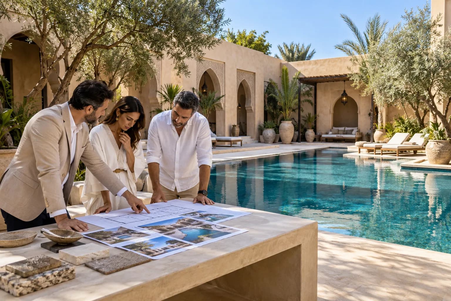 Étude technique d'un projet de piscine au Maroc