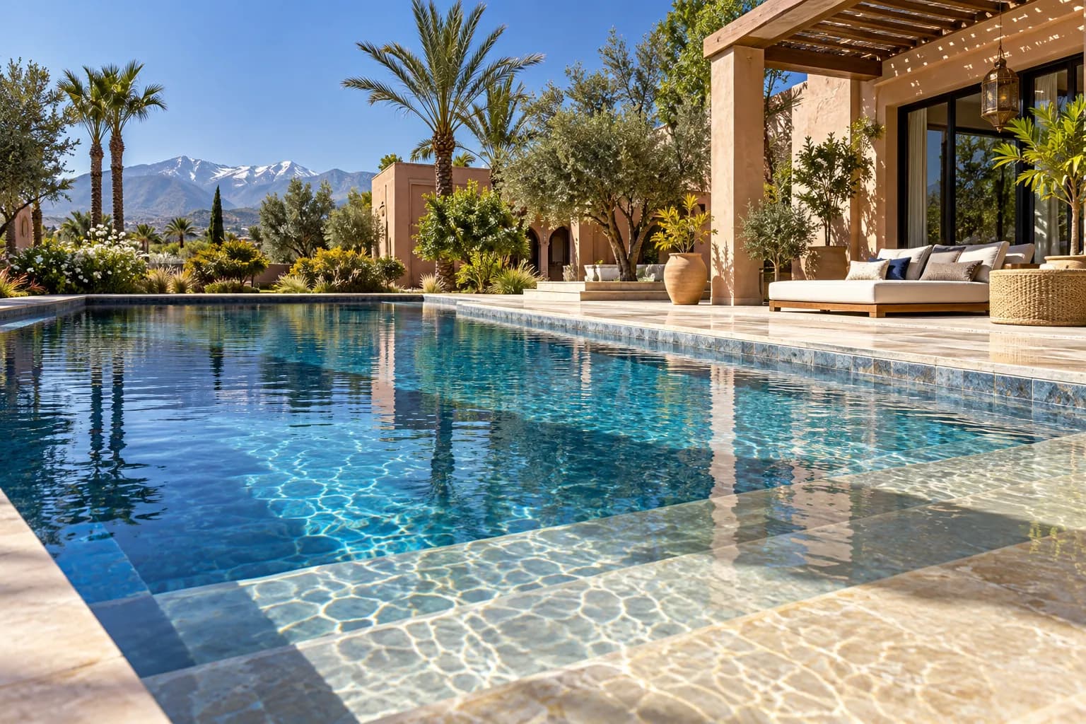 Piscine familiale : Confort, securite d'usage et entretien pense des la conception.