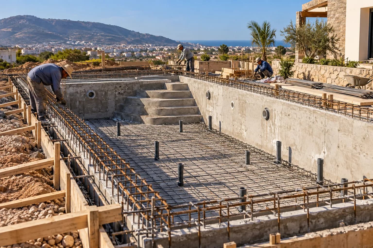 Construction : Realisation coordonnee avec choix des equipements, hydraulique et mise en service.