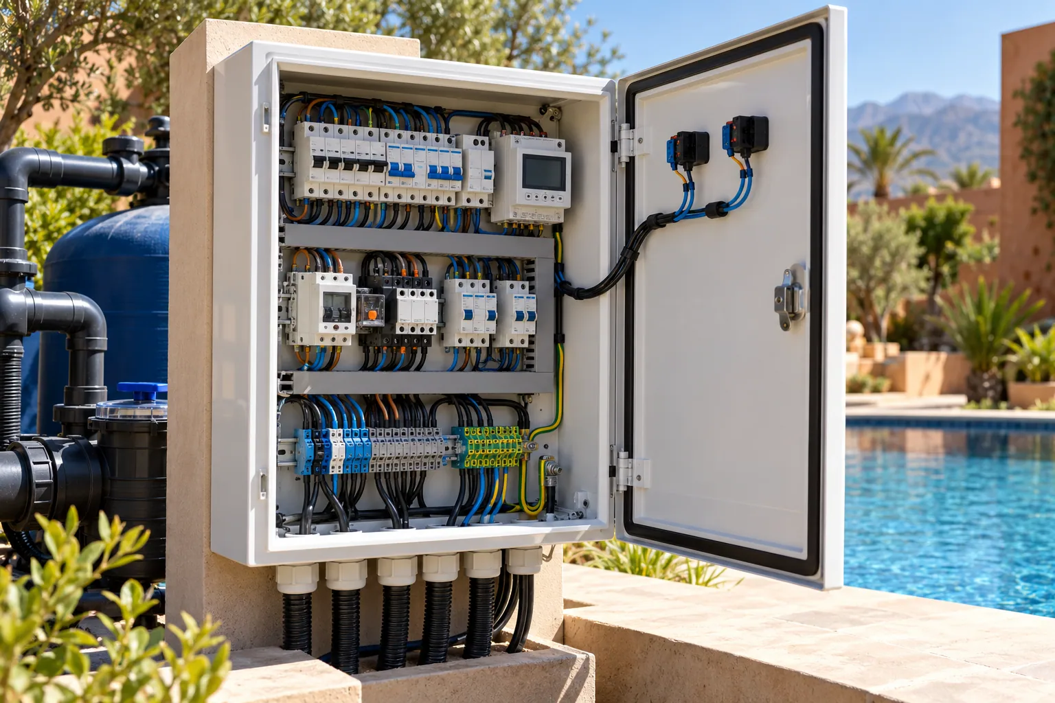 Electricite : Coffrets, tableaux, protections, mise a la terre et securite de l'installation.