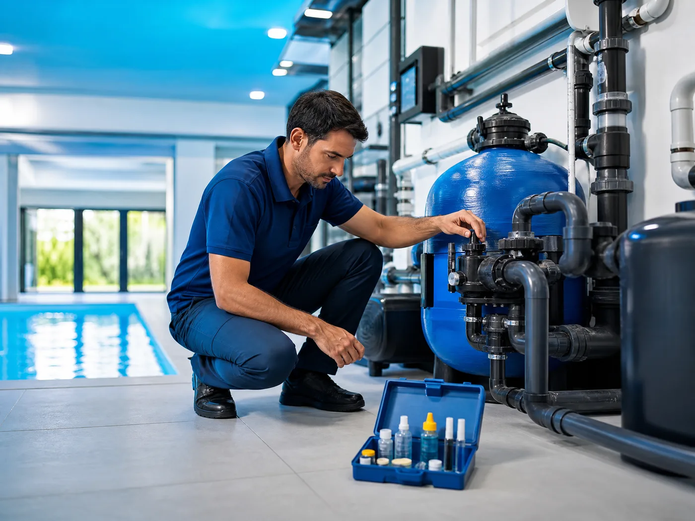 Entretien piscine : Maintenance preventive, nettoyage, hivernage, remise en route et SAV.